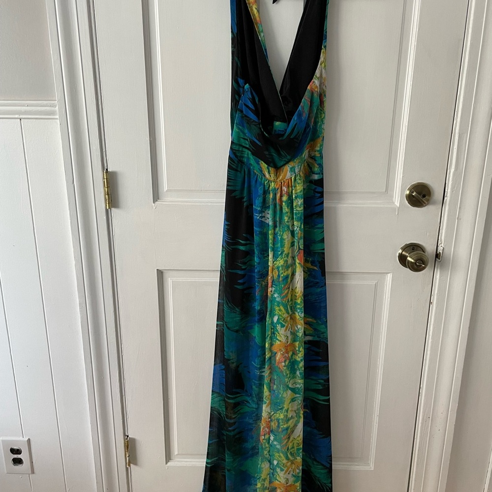 Bebe hi low printed maxi dress - Picture 3 of 5